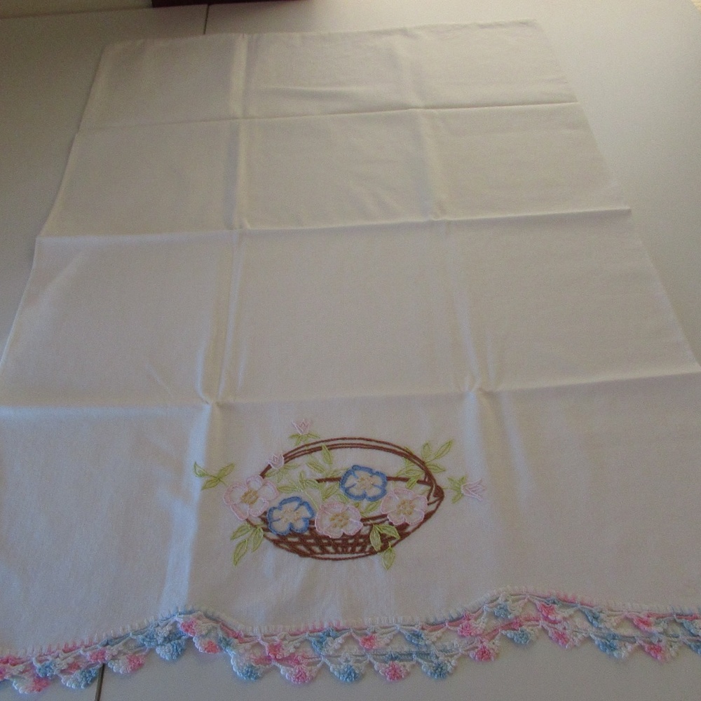 Single Cotton Pillow case Embroidery pattern